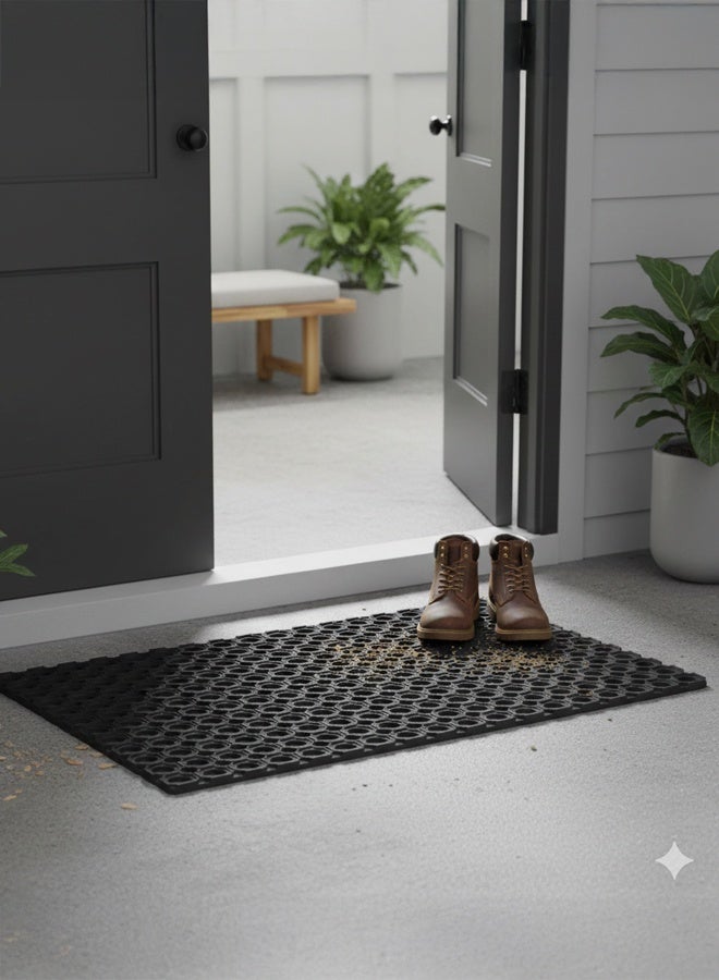 Timmy Heavy Duty Rubber Mat – Black | Anti-Slip Floor Mat | Durable & Weather-Resistant | Indoor/Outdoor Use - Image 5